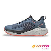 【LOTTO 義大利】男 寬楦 SPEED EVO 400 透氣輕量慢跑鞋- 25.5cm 藍/橘