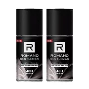 ROMANO 羅馬諾 男香抑味滾珠露50ml(2入) 紳士黑