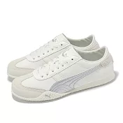 Puma 休閒鞋 Bella UT LEA 女鞋 白 銀 復古 小白鞋 40525602 25cm WHITE/SILVER