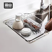 【日本霜山】流理台水槽用不鏽鋼伸縮瀝水架
