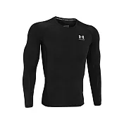 Under Armour 男 HG Armour長T-Shirt-1361524-001 L 黑色