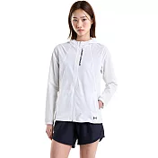 Under Armour 女 UA OutRun the Storm 連帽外套-1377043-100 L 白色