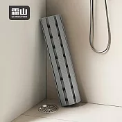 【日本霜山】折疊式PVC浴室防滑排水墊/止滑墊(67x43cm)-多色可選- 灰