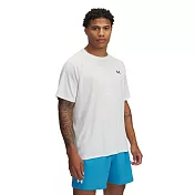 Under Armour 男 Tech Textured 短T-Shirt-1382796-023 L 白色