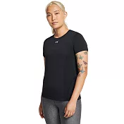 Under Armour 女 Vanish Seamless 短T-Shirt-1384406-001 L 黑色