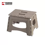 【日本天馬】快收耐固便攜式防滑摺疊/摺合椅-高22CM-  卡其棕