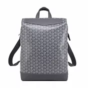 GOYARD CISALPIN 塗料帆布男士後背包 灰