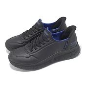 Skechers 休閒鞋 Bobs Squad 4 Slip-Ins 寬楦 男鞋 黑 藍 緩衝 厚底 懶人鞋 118424BBK 28cm BLACK