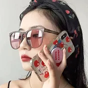 seoul show首爾秀 高質感輕韌TR90彈簧腿折疊太陽眼鏡抗UV400墨鏡 809  淺粉咖