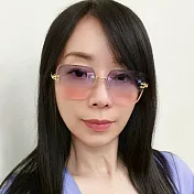 seoul show首爾秀 小框水晶切邊太陽眼鏡抗UV400墨鏡 902  上藍下粉