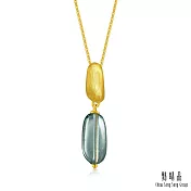 【點睛品】g*系列藍綠摩登 黃金項鍊