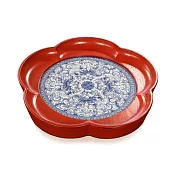 【C’est Chic】京雲煙雲景德鎮青瓷梅花茶盤-幅34cm-5色可選 風化紅