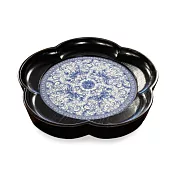 【C’est Chic】京雲煙雲景德鎮青瓷梅花茶盤-幅34cm-5色可選 風化黑