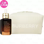 ESTEE LAUDER 雅詩蘭黛 特潤超導全方位修護露(50ml)+BURBERRY 米色太空棉化妝包(公司貨)