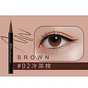 【CINQUAIN 思珂】持久抗暈染眼線液筆 冷茶棕