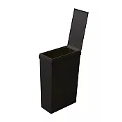 RISU｜SOLOW 抗菌窄款掀蓋垃圾桶 40L 黑色前開款