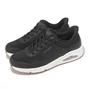 Skechers 休閒鞋 Uno-Banksia Slip-Ins 男鞋 黑 白 膠底 氣墊 運動鞋 健走 183022BLK 26cm BLACK