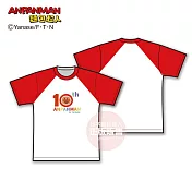 ANPANMAN麵包超人 10週年-LOGO 短袖T恤-S、M、L 10週年 LOGO -S