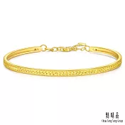 【點睛品】閃耀漩渦 黃金手鐲_計價黃金(06)