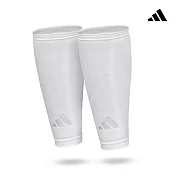 Adidas 吸濕排汗壓縮小腿套  白 S/M