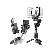 CYKE Q18 全自動跟拍雲台/自拍桿(正交三軸+APP人臉追蹤)+Gimbal 藍牙控制器 可站立 全景 直播 -黑色