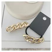 【Hera 赫拉】環環相扣鍊條合金款髮飾組 HRA64 金色