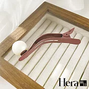 【Hera 赫拉】韓國爆款質感一字夾 HP072103 咖啡色
