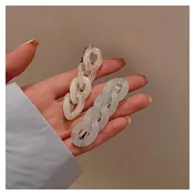 【Hera 赫拉】蘭色迷人炫彩鍊條瀏海夾2入組 HPI31 藍色+白色