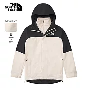 The North Face M SANGRO FLEECE TRICLIMATE - AP 男兩件式外套-NF0A89ZPROU XL 米白色