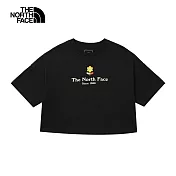 The North Face W CROP SUMMER S/S TEE GRAPHIC - AP 女短袖上衣-NF0A8DCEJK3 L 黑色