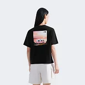 The North Face W RLX SUMMER TRAVEL S/S TEE GRAPHIC - AP 女短袖上衣-NF0A8DCHJK3 L 黑色