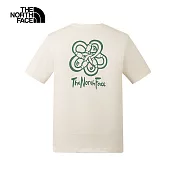 The North Face U REG CARABINER SS TEE GRAPHIC - AP 男女短袖上衣-NF0A8EY9QLI 3XL 米白色