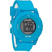 NIXON The GENIE 玩酷生活矽膠運動腕錶-藍
