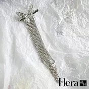 【Hera 赫拉】氣質流蘇蝴蝶邊夾 L111081602 銀色