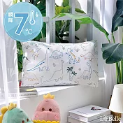義大利La Belle《恐龍曲奇》眠綿冰涼感兒童枕套--1入