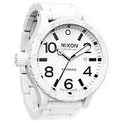 NIXON The ceramic 51-30 瑞士機械陶瓷腕錶-白