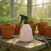 【Floral M】北歐家居園藝優雅粉植栽噴霧瓶600ml (贈送園藝工具三件組)