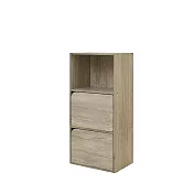 【居家cheaper】木格雙門收納櫃 KC08-3 單門 雙門 仨門 三格櫃 四格櫃 雙格櫃 木櫃 玩具櫃 書櫃 置物櫃 白橡木紋 三層雙門