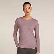 【紐西蘭Icebreaker】女 ACE MerinoFine™ 細緻羊毛圓領長袖上衣(17.5微米)-150 XS 藕粉