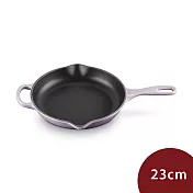 Le Creuset 單柄圓形鑄鐵烤盤 23cm 藍鈴紫 煎盤 烤肉盤 牛排烤盤 (電磁爐 IH爐可用)
