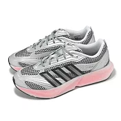 adidas 慢跑鞋 Lightblaze Glow 男鞋 銀 粉紅 緩震 路跑 愛迪達 JR1797 26.5cm SILVER/PINK