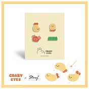 STORY故事銀飾-CrazyEyes經典系列-瘋狂眼珠造型耳環組-經典款 夾式