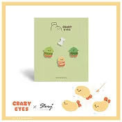 STORY故事銀飾-CrazyEyes經典系列-瘋狂眼珠造型耳環組-蝦布林款 夾式