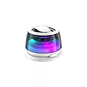 【MCK】MCK-M02 迷你磁吸無線藍牙喇叭  TWS雙喇叭連線免持通話 小巧便攜 環燈音響 -淨亮白