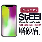 【STEEL】磨砂盾 Apple iPhone 17 Pro (6.3吋)超薄霧面鍍膜螢幕保護貼
