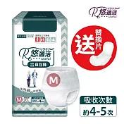 悠適活 日本製長效瞬吸自在褲4回吸收600cc(M/20片/包)加送替換片1片