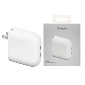 Google 原廠 Pixel Flex 67W USB-C 雙埠快速充電器 - 白 (台灣公司貨) 雪花白