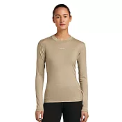 【紐西蘭Icebreaker】女 ACE MerinoFine™ 細緻羊毛高領長袖上衣 (17.5微米)-200 S 淺卡其