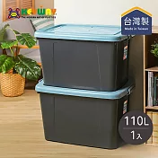【台灣KEYWAY】BF1101 百富滑輪整理箱-110L