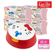 日本LEC Hello Kitty純水 手口濕紙巾箱購組(造型外盒多款可選擇)